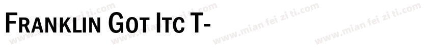 Franklin Got Itc T字体转换